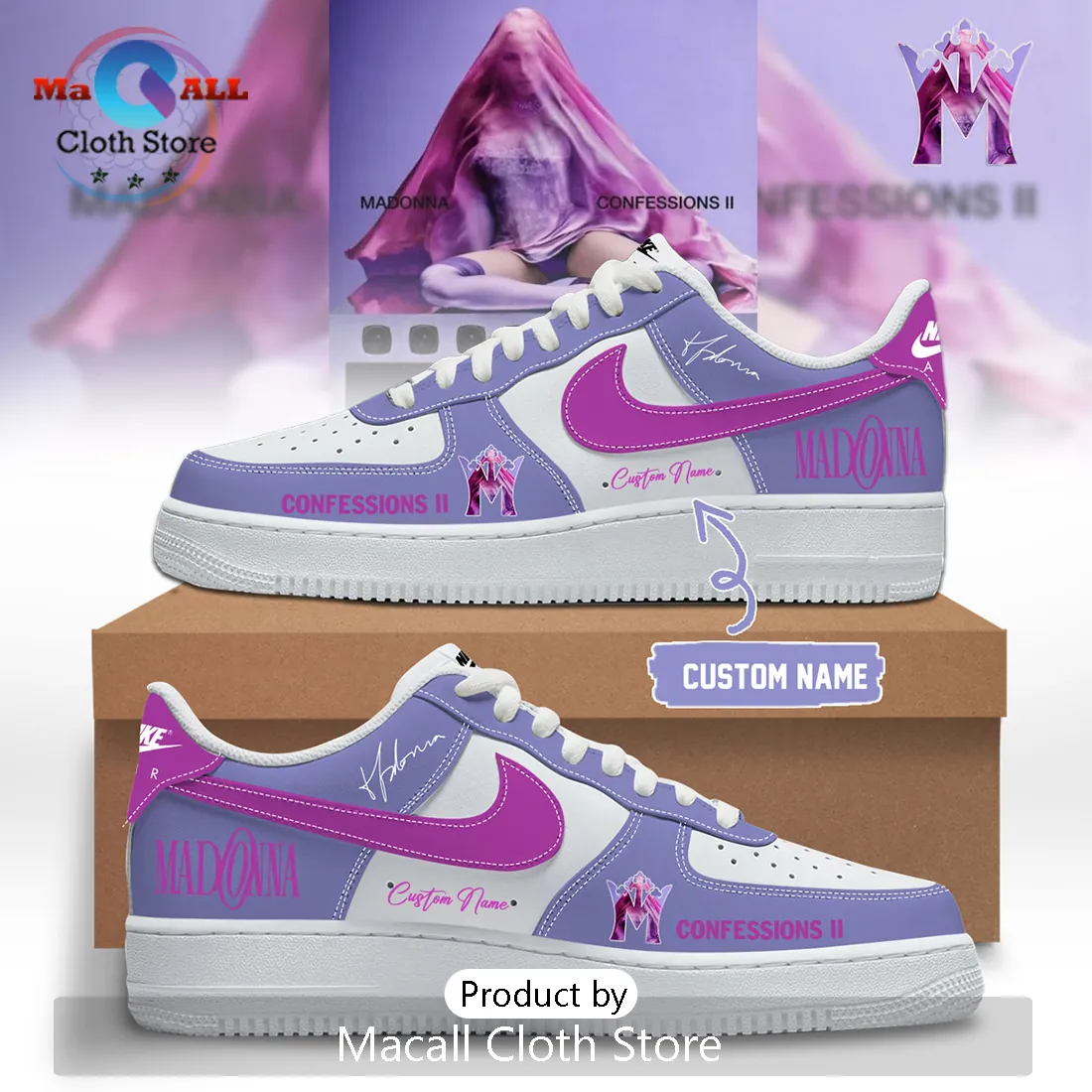 Madonna x Confessions II Custom Limited Edition Signature Collectible Sneakers