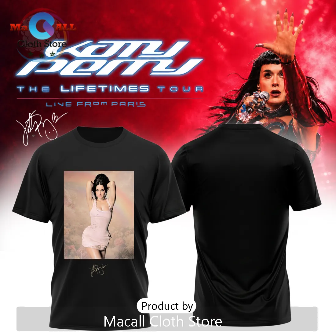 Katy Perry The Lifetimes Tour Live In Paris Graphic Collectible Hoodie Katy Perry The Lifetimes Tour Live In Paris Graphic Collectible Hoodie
