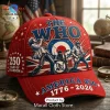 ZZ Top x America 250 Years of Freedom Red Vintage Baseball Cap ZZ Top x America 250 Years of Freedom Red Vintage Baseball Cap