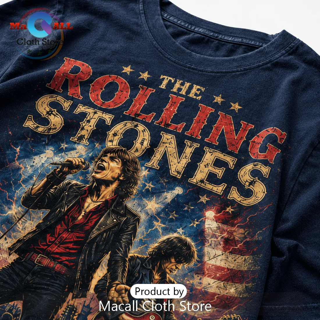 The Rolling Stones 250th Anniversary 1776-2026 Cotton T-Shirt The Rolling Stones 250th Anniversary 1776-2026 Cotton T-Shirt
