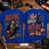 Elton John Red White and Elton John Vintage Blue Shirt Elton John Red White and Elton John Vintage Blue Shirt