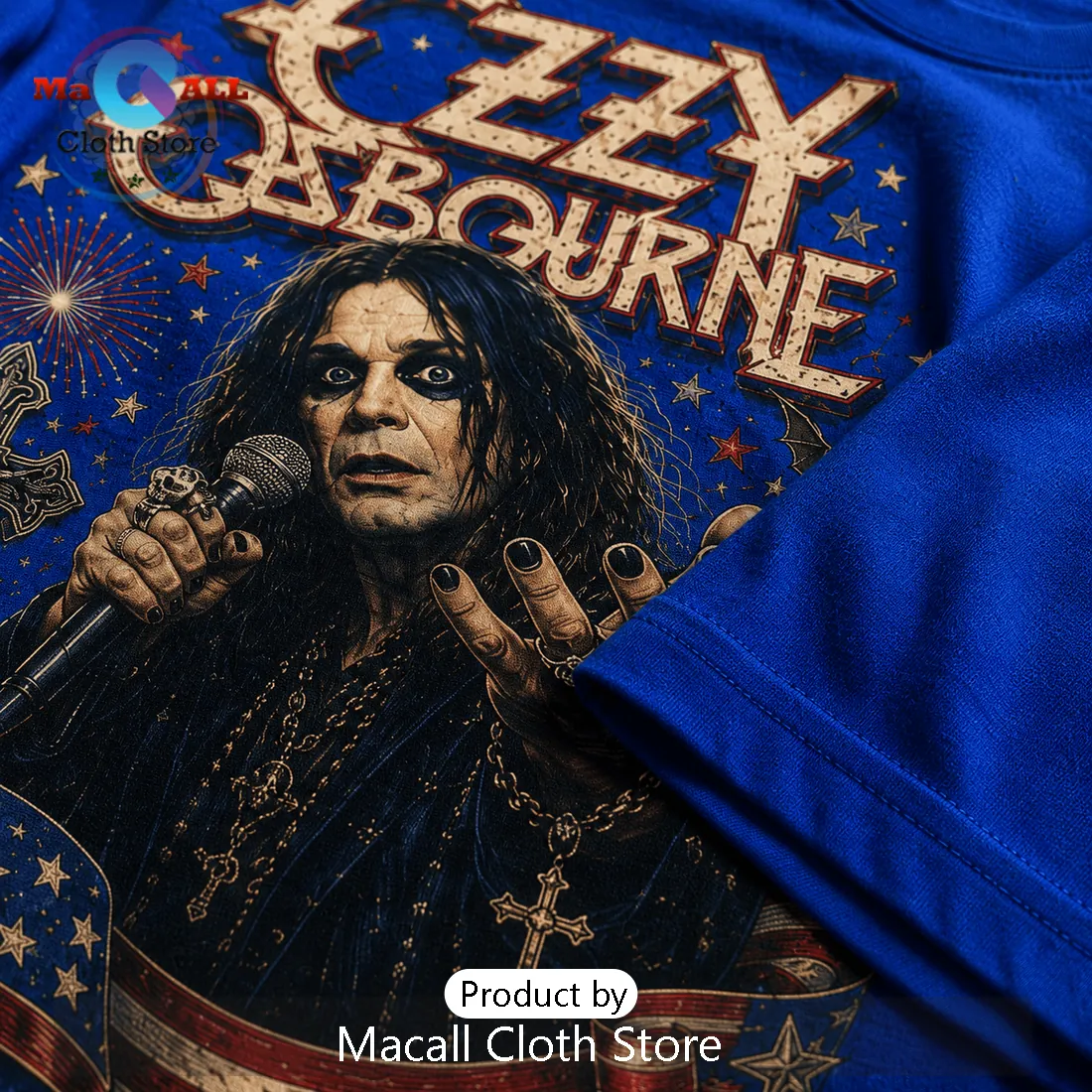 Ozzy Osbourne Patriotic 4th Of July Themed Vintage Tee Shirt Ozzy Osbourne Patriotic 4th Of July Themed Vintage Tee Shirt