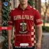 Kappa Alpha Psi 1911 Crest White Red Custom Crested Casual Polo Shirt Kappa Alpha Psi 1911 Crest White Red Custom Crested Casual Polo Shirt