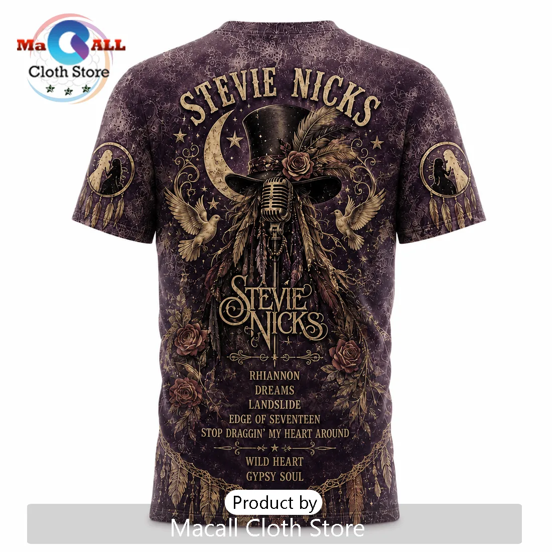 Stevie Nicks Queen of Rock Mystique Vintage Music Tour 2026 T-Shirt Stevie Nicks Queen of Rock Mystique Vintage Music Tour 2026 T-Shirt