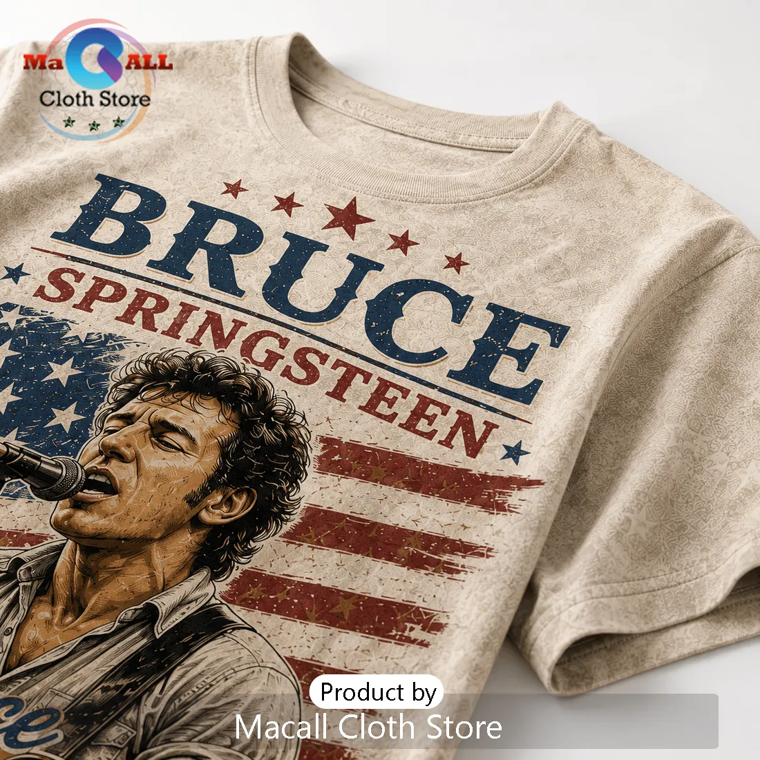 Bruce Springsteen Born In The USA Vintage American Flag T-Shirt Bruce Springsteen Born In The USA Vintage American Flag T-Shirt