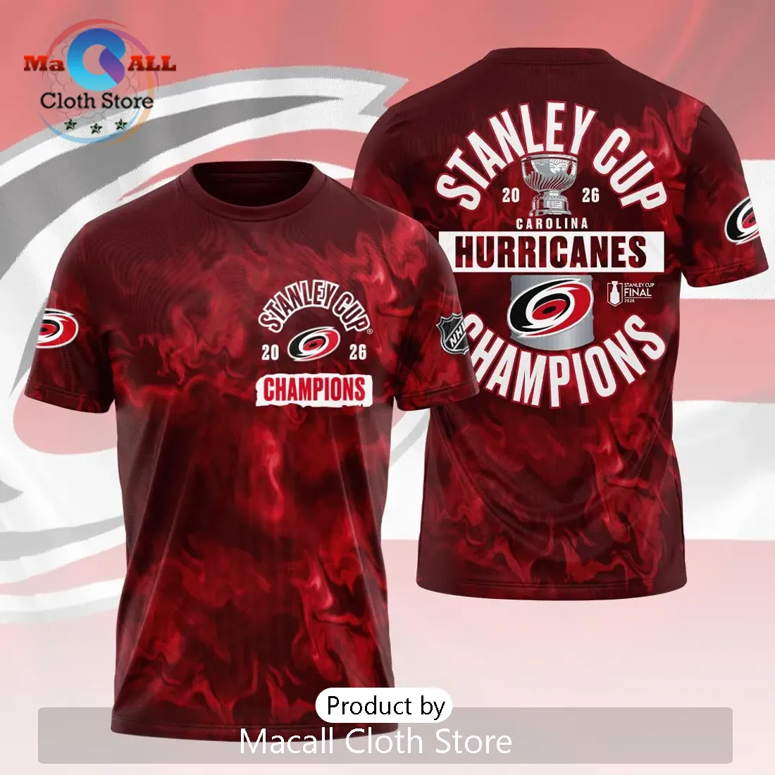 Carolina Hurricanes 2026 Stanley Cup Champions T-Shirt Carolina Hurricanes 2026 Stanley Cup Champions T-Shirt