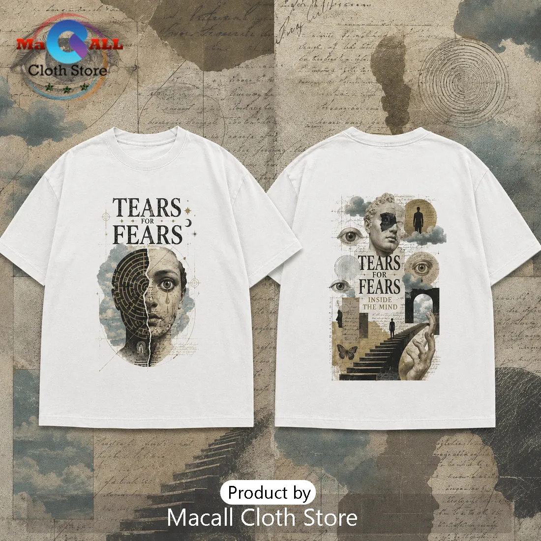 Tears For Fears Surreal Art Retro Aesthetic Off-White 2026 Shirt Tears For Fears Surreal Art Retro Aesthetic Off-White 2026 Shirt
