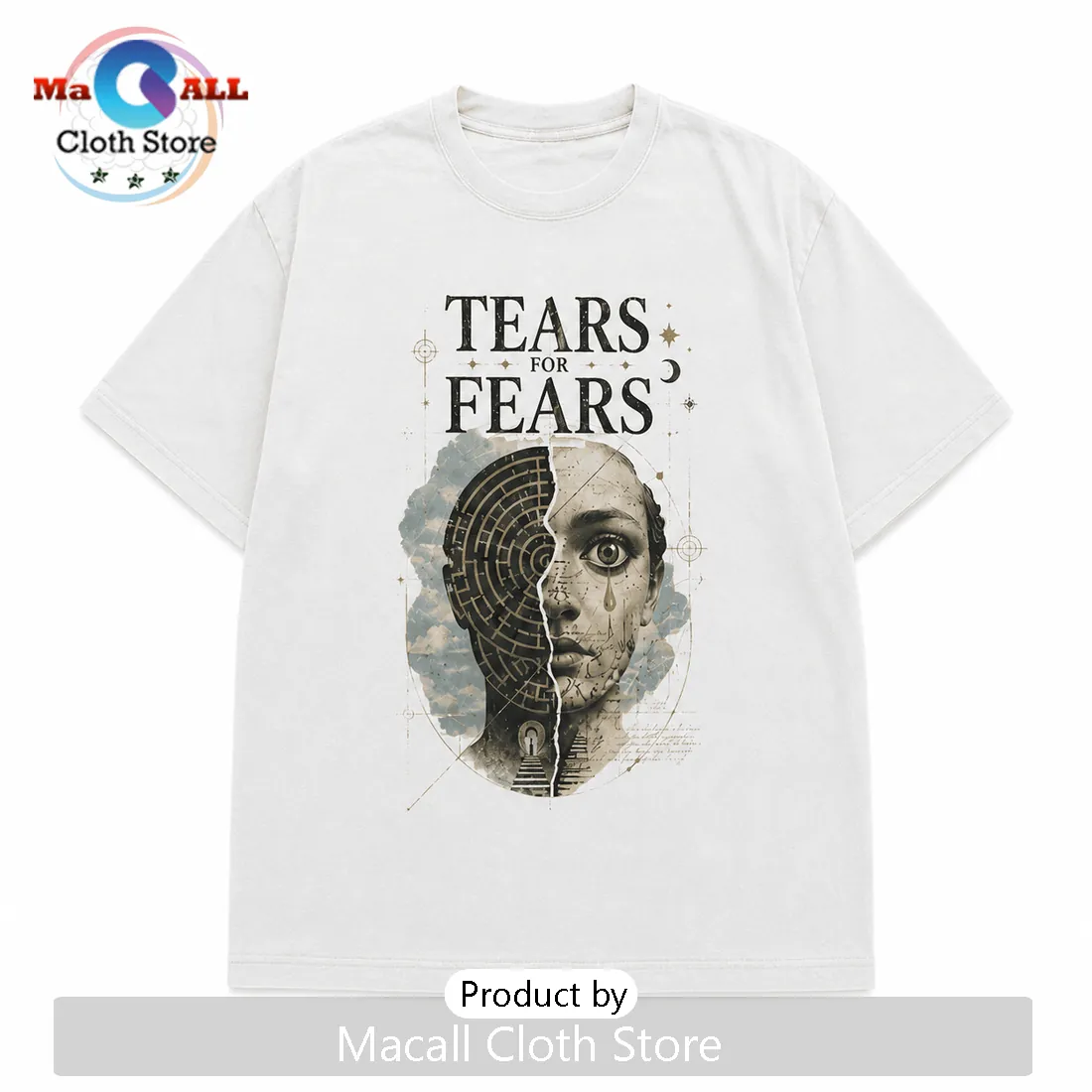 Tears For Fears Surreal Art Retro Aesthetic Off-White 2026 Shirt Tears For Fears Surreal Art Retro Aesthetic Off-White 2026 Shirt