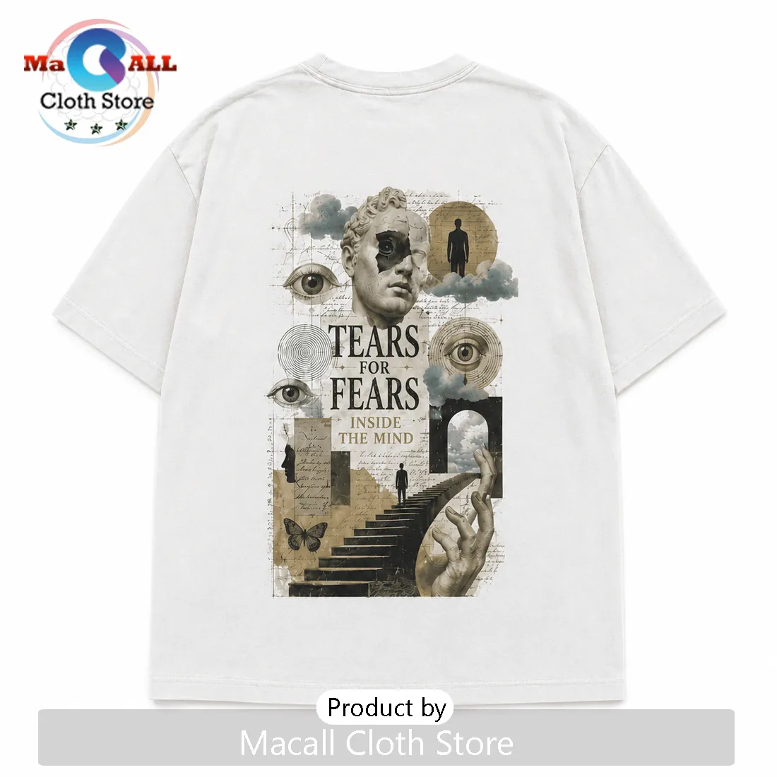 Tears For Fears Surreal Art Retro Aesthetic Off-White 2026 Shirt Tears For Fears Surreal Art Retro Aesthetic Off-White 2026 Shirt