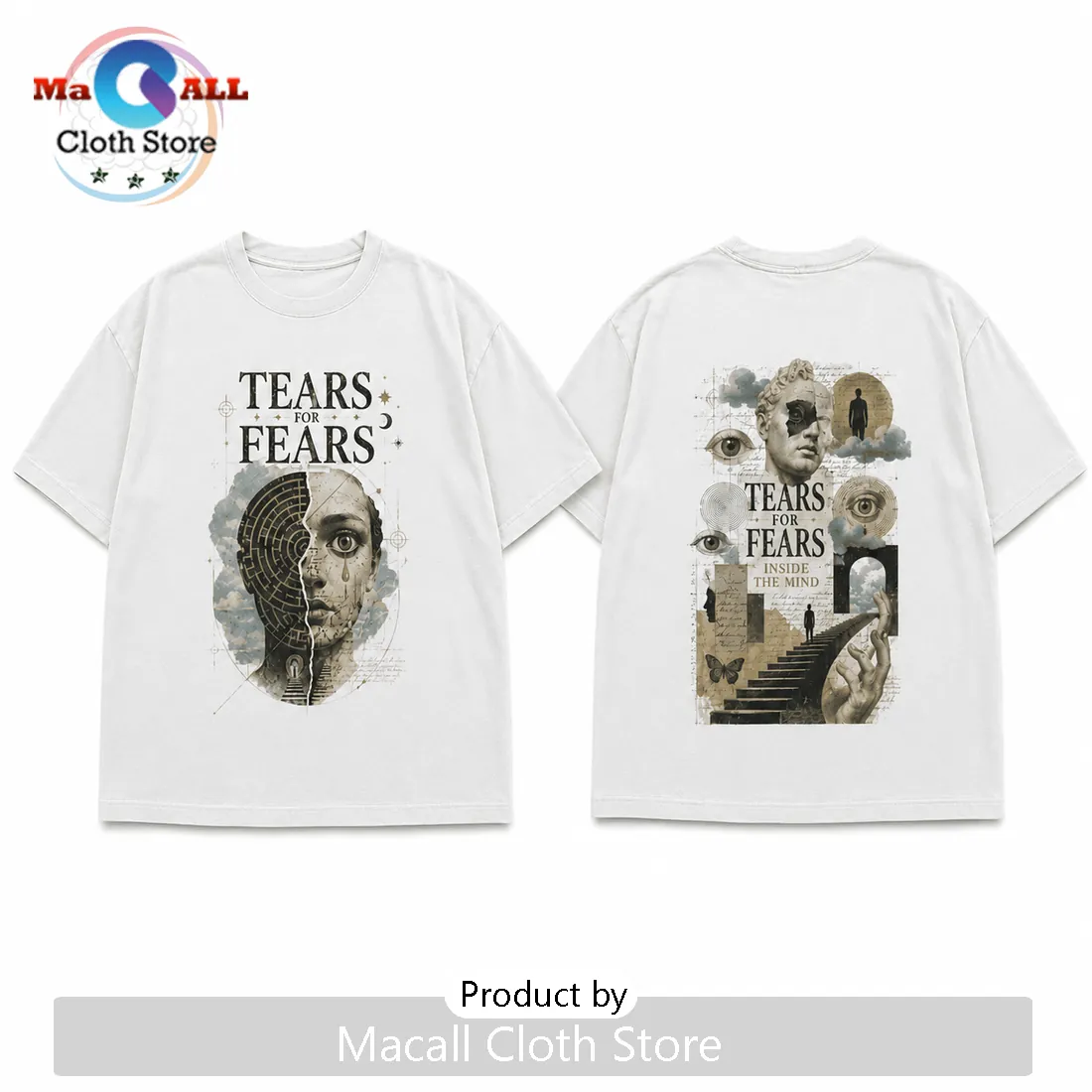 Tears For Fears Surreal Art Retro Aesthetic Off-White 2026 Shirt Tears For Fears Surreal Art Retro Aesthetic Off-White 2026 Shirt