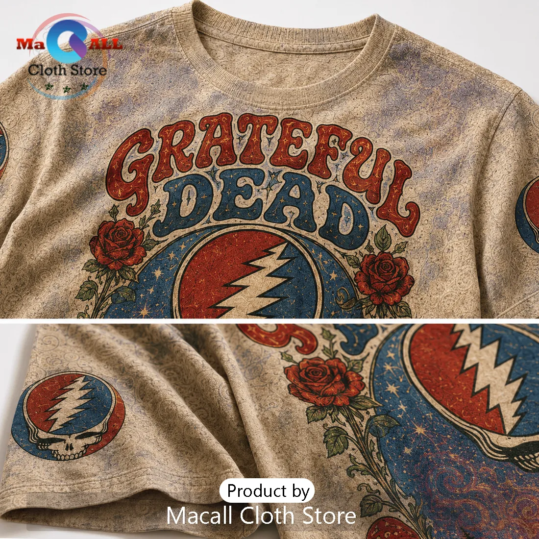 Grateful Dead Vintage Illustrated Skeleton Dancing Bears Shirt Grateful Dead Vintage Illustrated Skeleton Dancing Bears Shirt