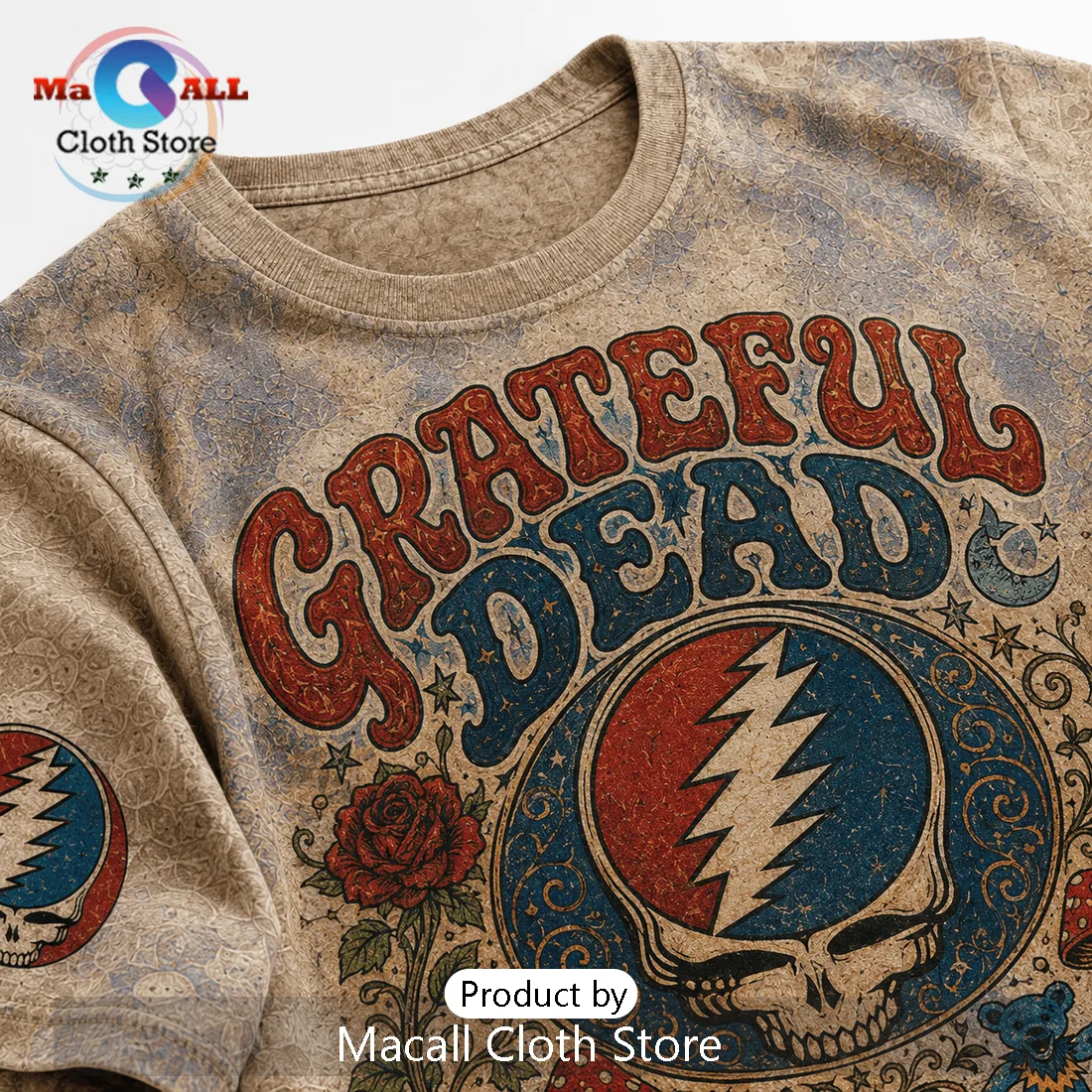 Grateful Dead Vintage Illustrated Skeleton Dancing Bears Shirt Grateful Dead Vintage Illustrated Skeleton Dancing Bears Shirt