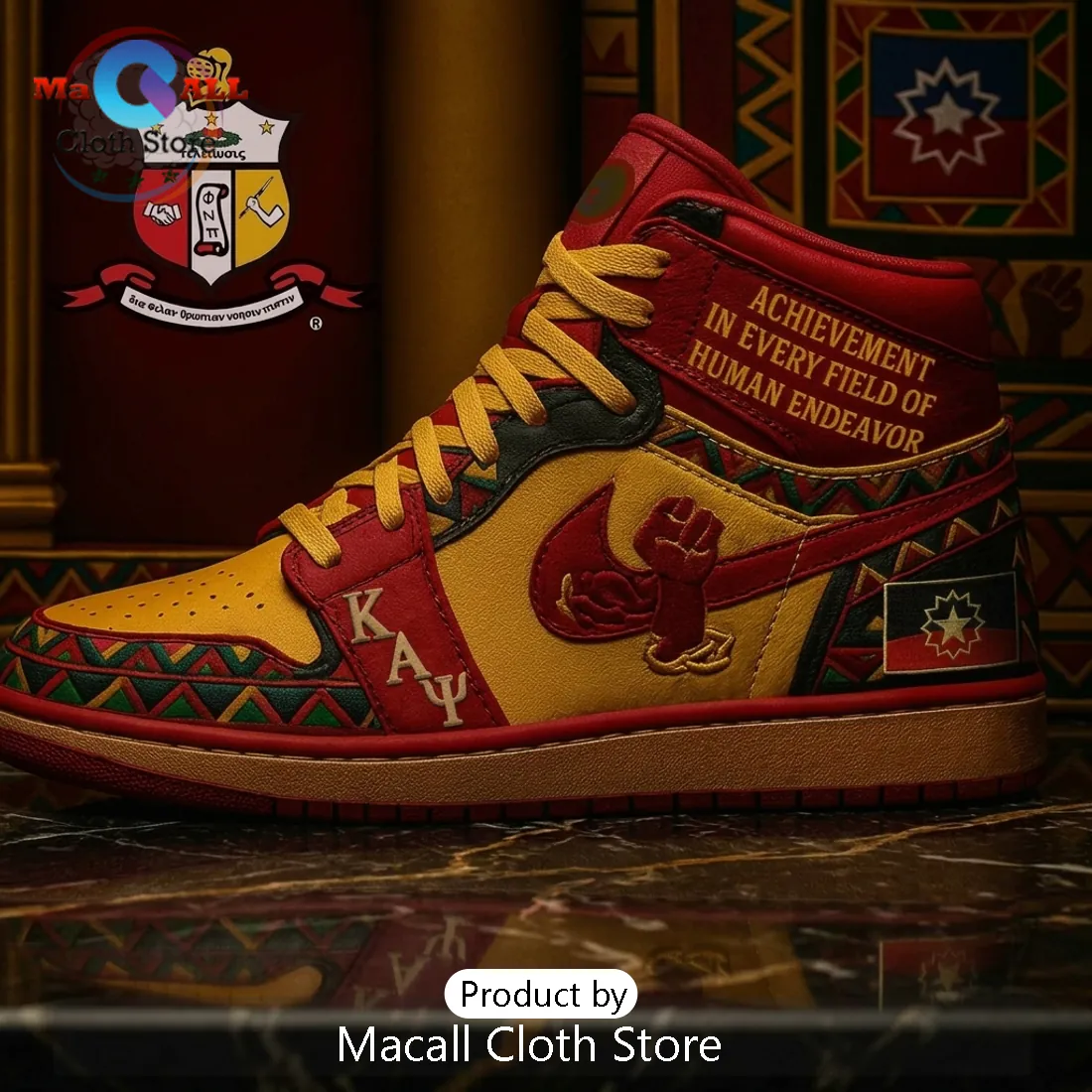 Kappa Alpha Psi High Achievement Edition Air Jordan 1 Sneakers Kappa Alpha Psi High Achievement Edition Air Jordan 1 Sneakers