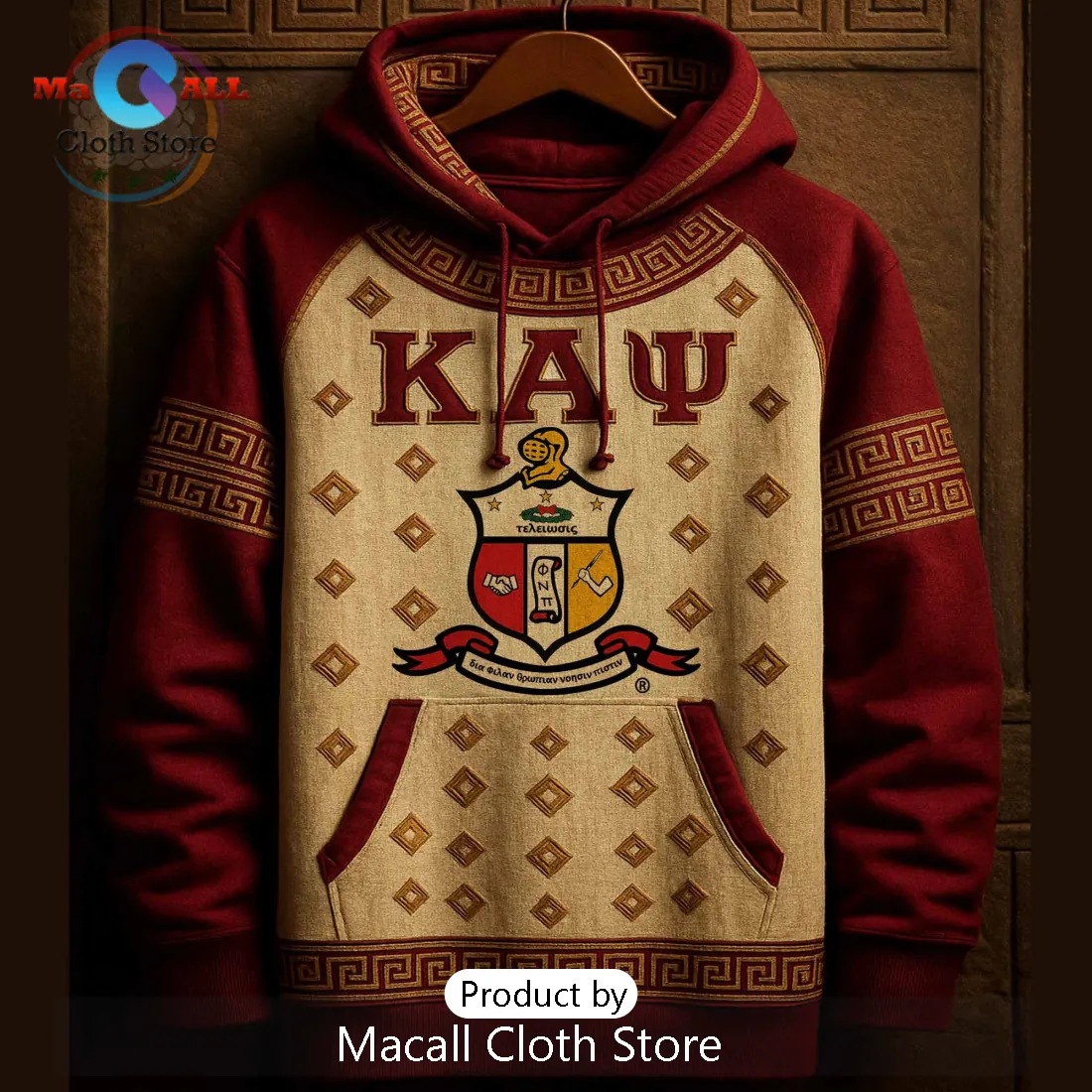 Kappa Alpha Psi Fraternity Collegiate Crimson Pullover Hoodie Kappa Alpha Psi Fraternity Collegiate Crimson Pullover Hoodie