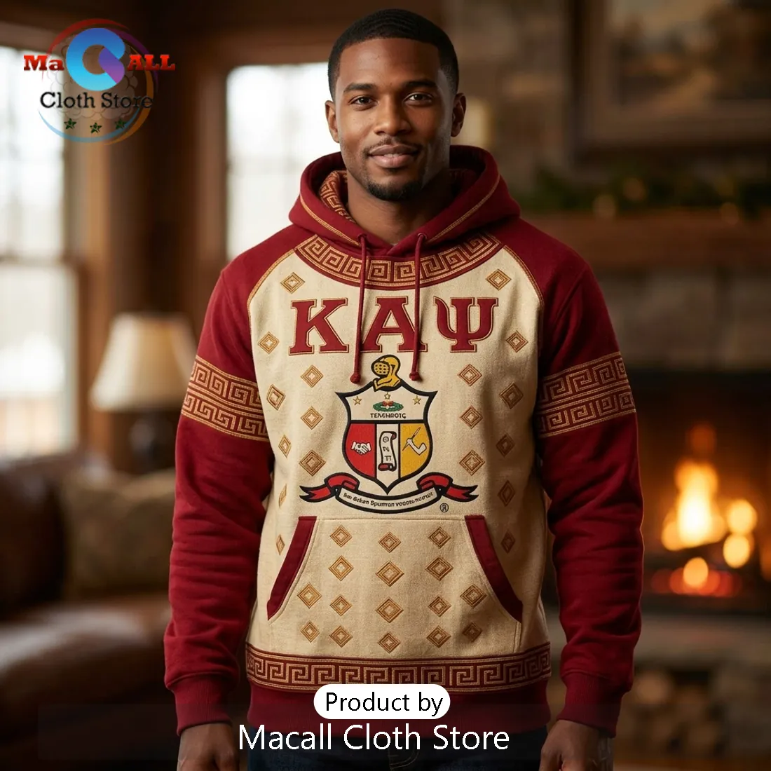 Kappa Alpha Psi Fraternity Collegiate Crimson Pullover Hoodie Kappa Alpha Psi Fraternity Collegiate Crimson Pullover Hoodie