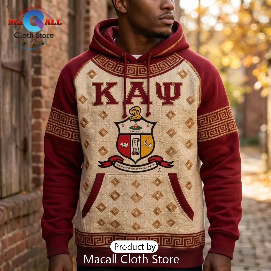Kappa Alpha Psi Fraternity Collegiate Crimson Pullover Hoodie Kappa Alpha Psi Fraternity Collegiate Crimson Pullover Hoodie