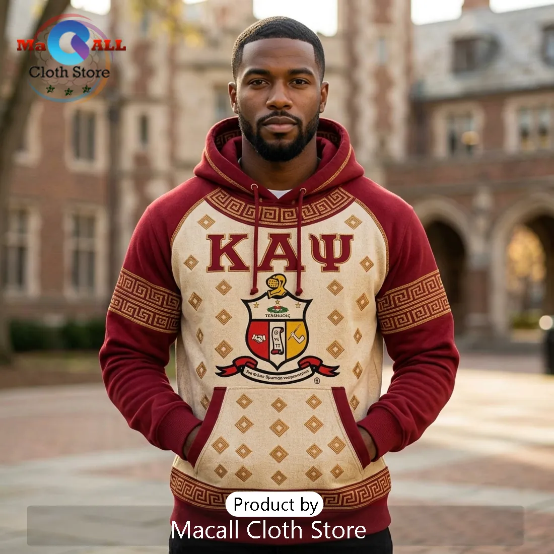 Kappa Alpha Psi Fraternity Collegiate Crimson Pullover Hoodie Kappa Alpha Psi Fraternity Collegiate Crimson Pullover Hoodie