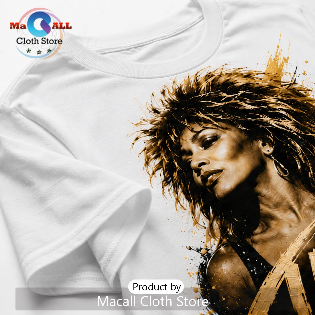 Tina Turner Inspirational Legend Gold and Black T-Shirt Tina Turner Inspirational Legend Gold and Black T-Shirt