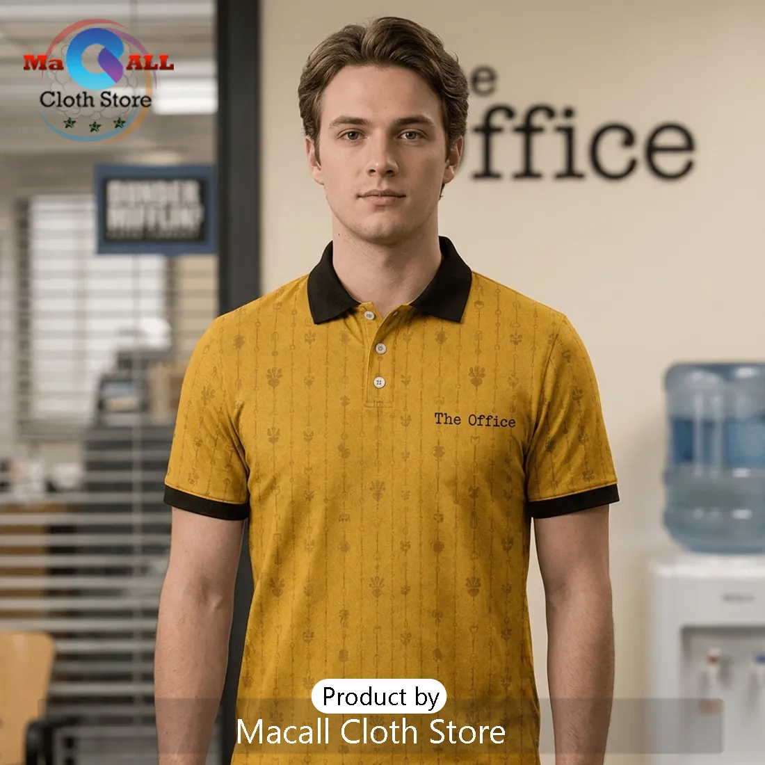 The Office Dwight Schrute Compromise Is For The Weak Yellow Mustard Polo Shirt The Office Dwight Schrute Compromise Is For The Weak Yellow Mustard Polo Shirt