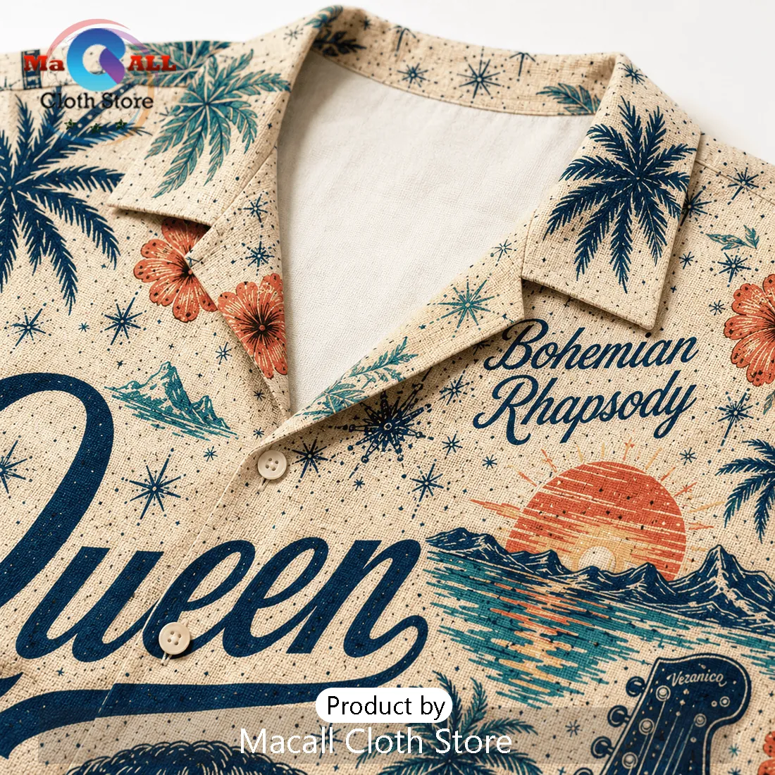 Queen Freddie Mercury Bohemian Rhapsody Hawaiian Shirt Queen Freddie Mercury Bohemian Rhapsody Hawaiian Shirt