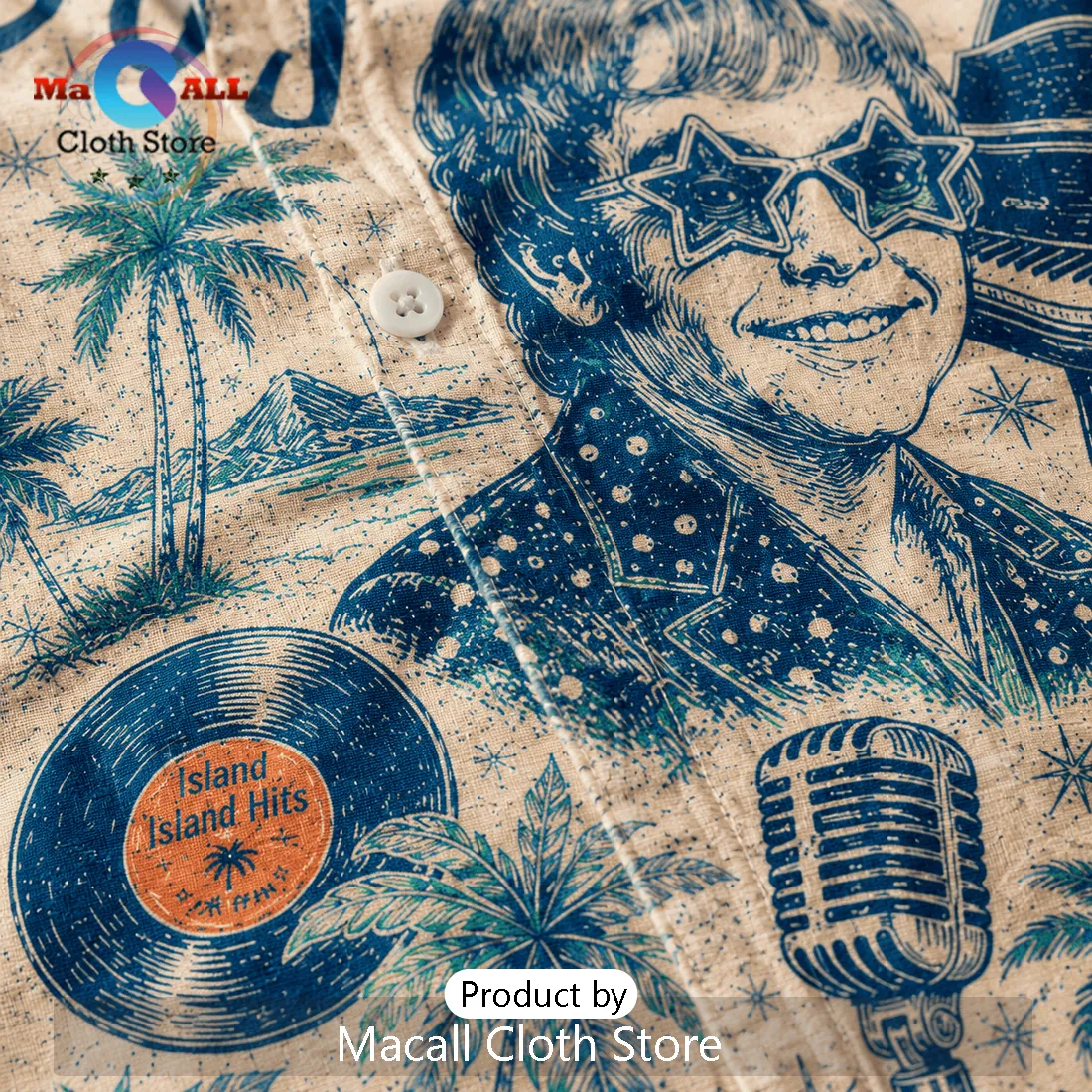 Elton John Rocket Man Tropical Hawaiian Shirt Elton John Rocket Man Tropical Hawaiian Shirt
