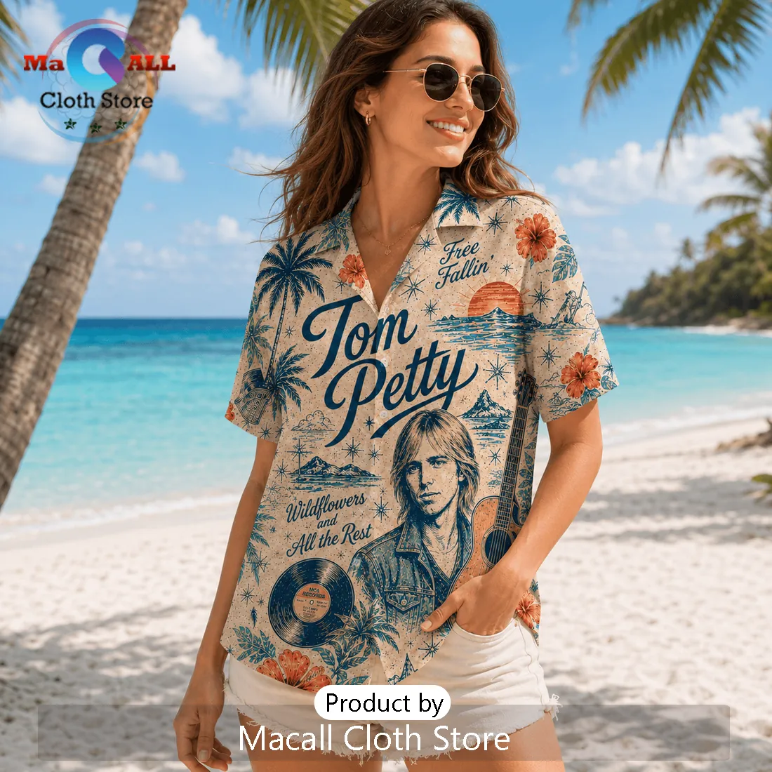 Tom Petty Wildflowers Tropical Summer Vibes Hawaiian Shirt Tom Petty Wildflowers Tropical Summer Vibes Hawaiian Shirt