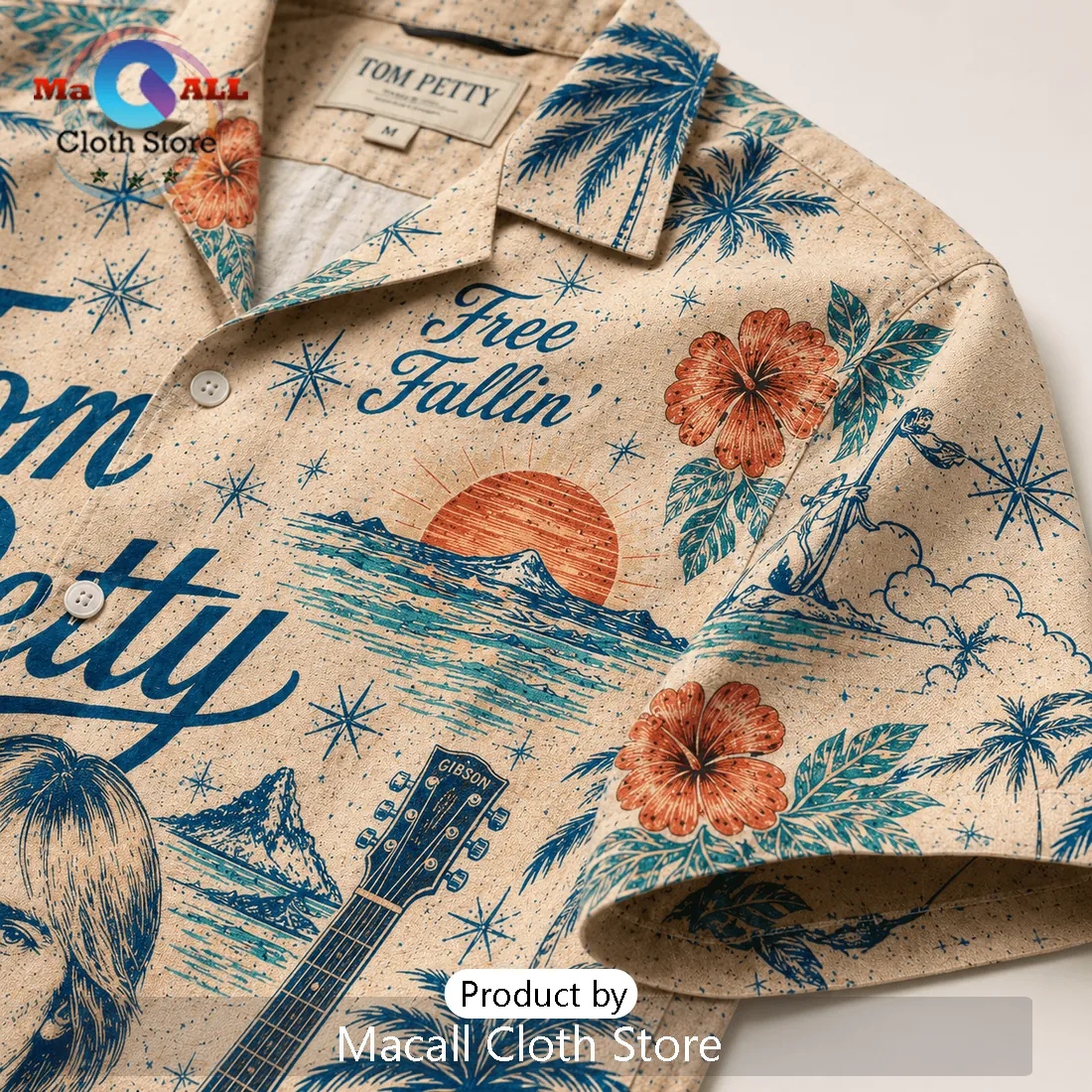 Tom Petty Wildflowers Tropical Summer Vibes Hawaiian Shirt Tom Petty Wildflowers Tropical Summer Vibes Hawaiian Shirt