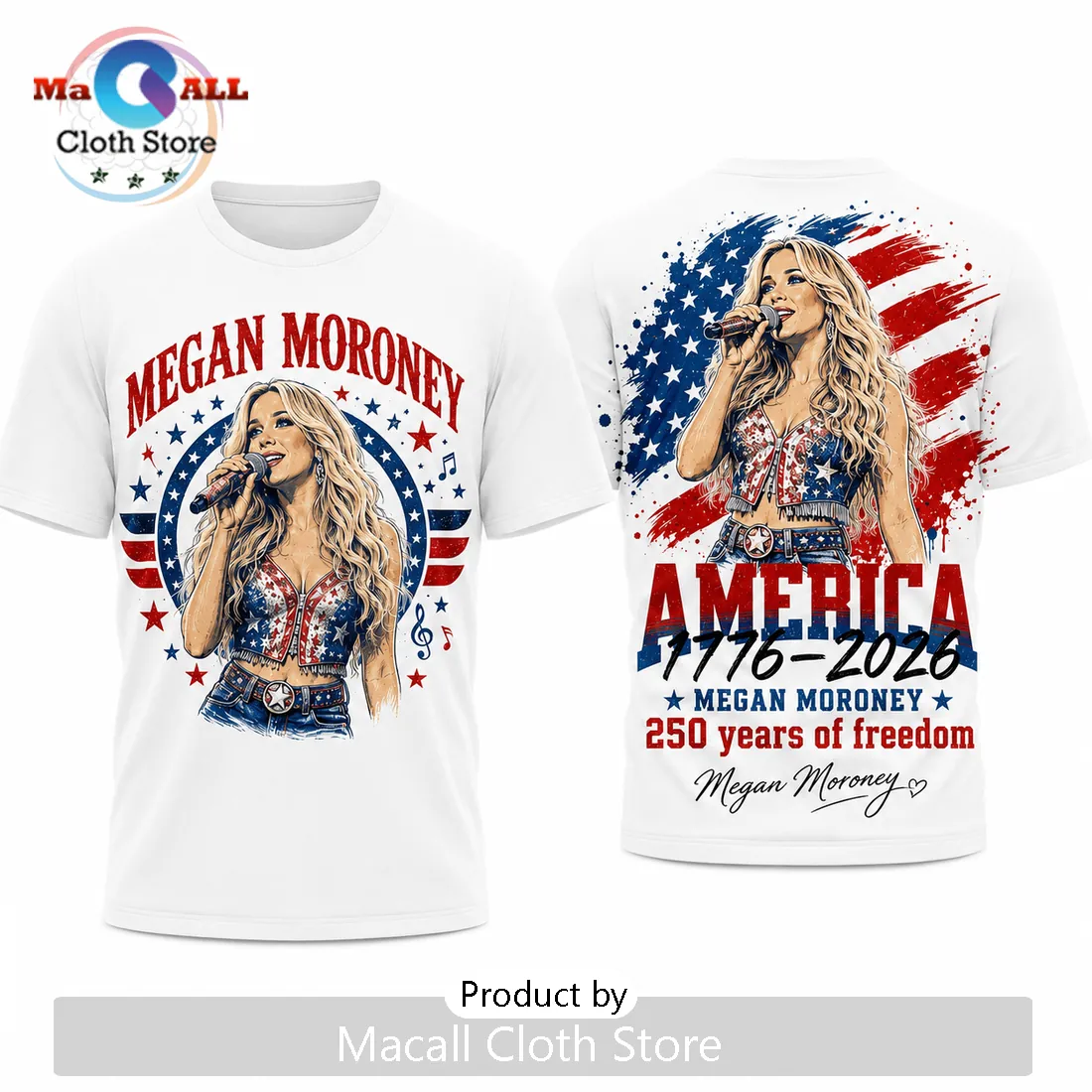 Megan Moroney American Freedom 1776-2026 T-Shirt