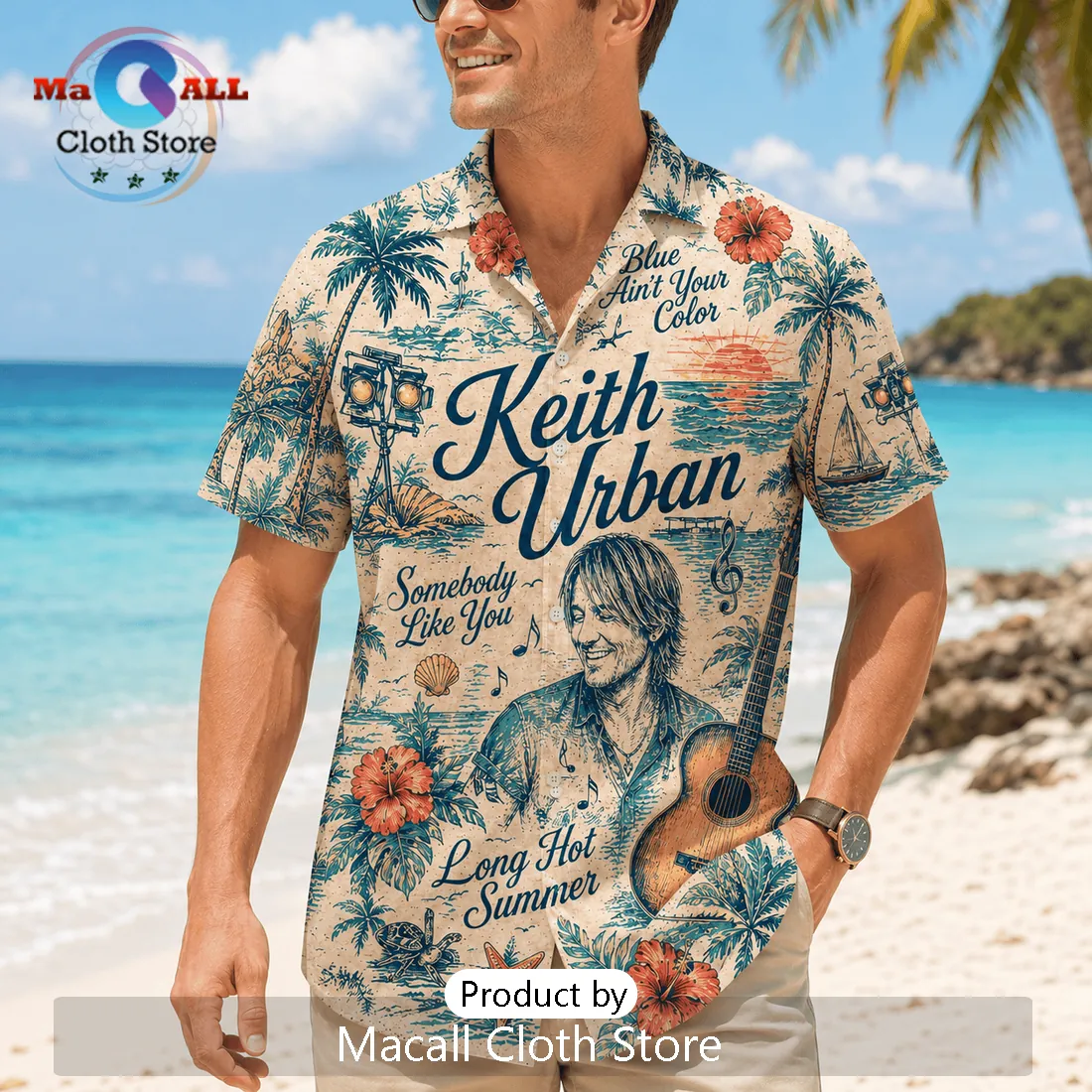 Keith Urban Tropical Summer Hawaiian Shirt 2026 Keith Urban Tropical Summer Hawaiian Shirt 2026