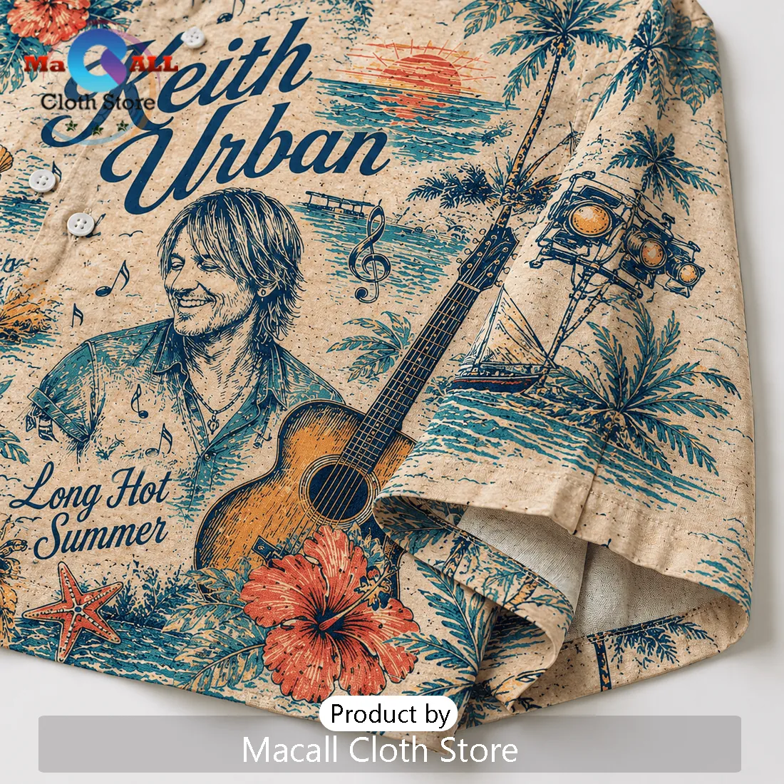 Keith Urban Tropical Summer Hawaiian Shirt 2026 Keith Urban Tropical Summer Hawaiian Shirt 2026