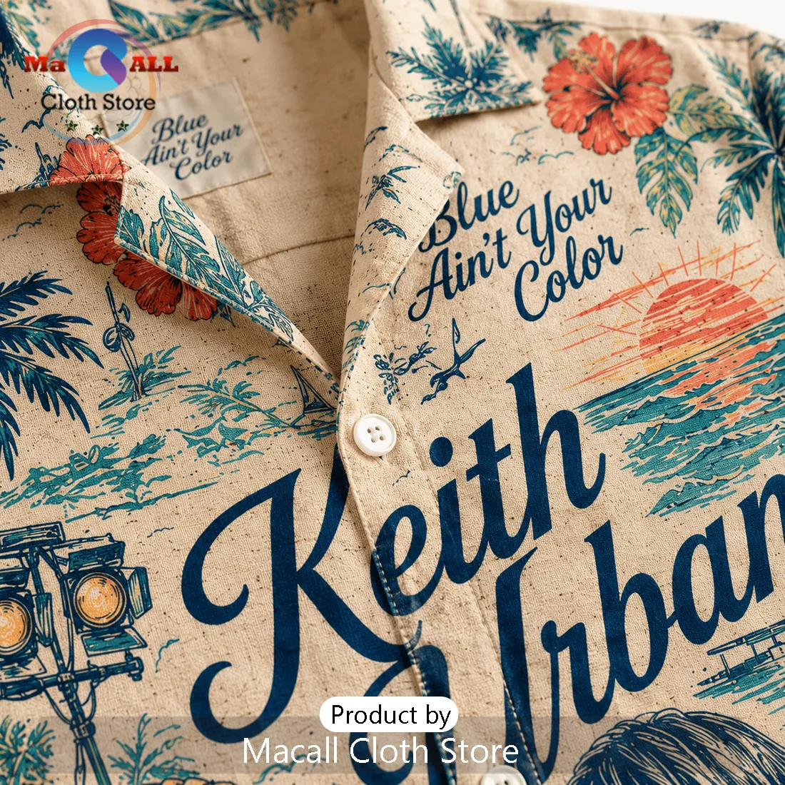 Keith Urban Tropical Summer Hawaiian Shirt 2026 Keith Urban Tropical Summer Hawaiian Shirt 2026
