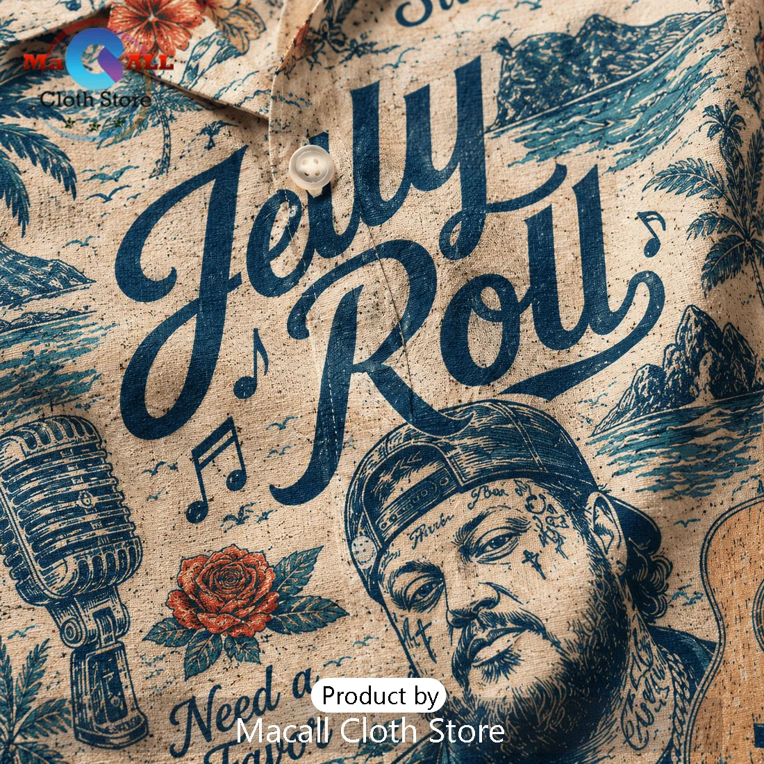 Jelly Roll Need a Favor Tropical Hawaiian Shirt 2026 Jelly Roll Need a Favor Tropical Hawaiian Shirt 2026
