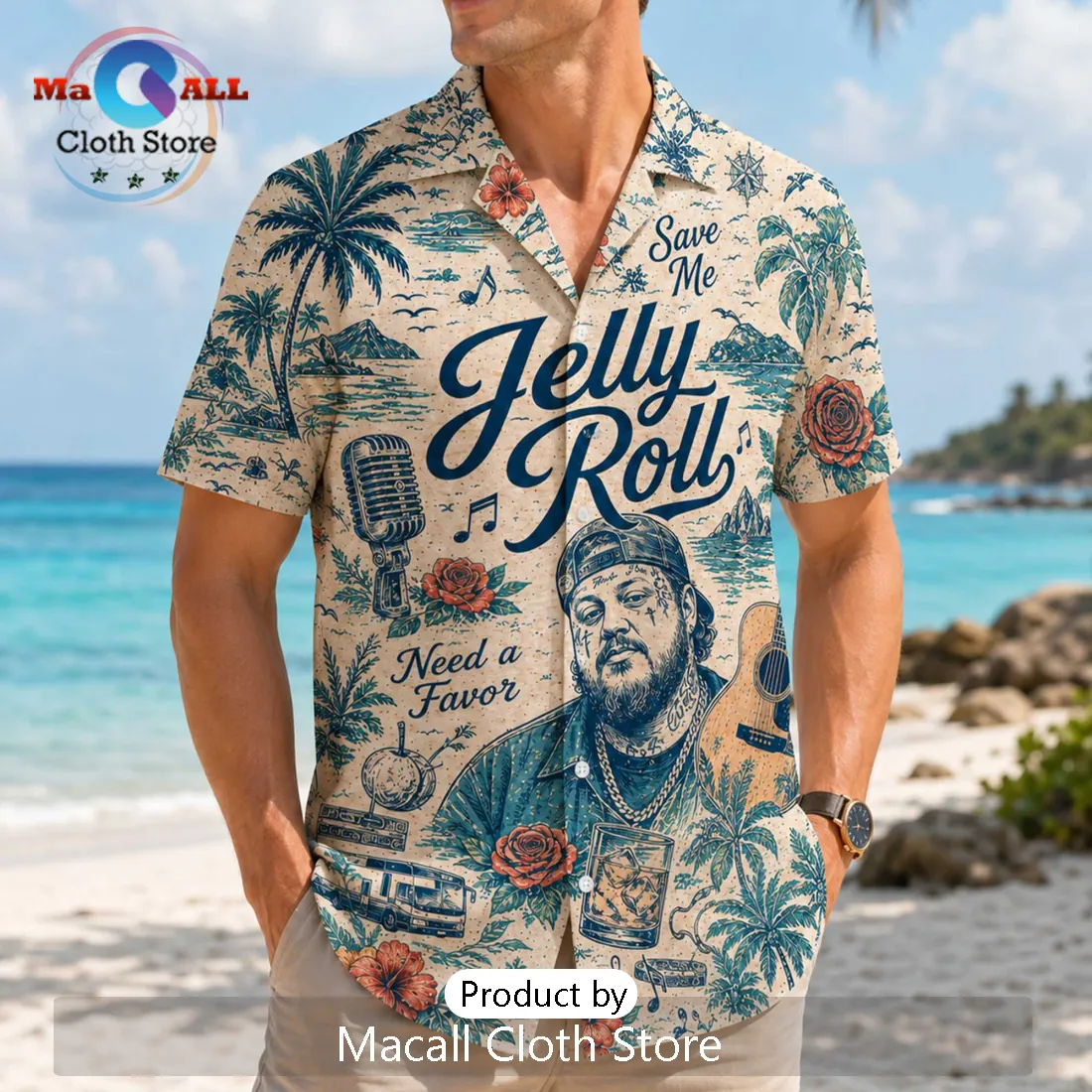 Jelly Roll Need a Favor Tropical Hawaiian Shirt 2026 Jelly Roll Need a Favor Tropical Hawaiian Shirt 2026