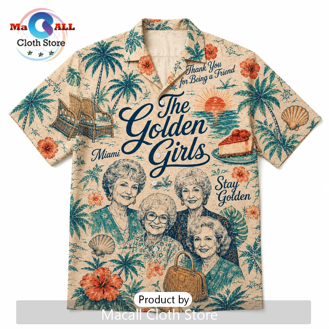 The Golden Girls Premium Tropical Hawaiian Shirt 2026 The Golden Girls Premium Tropical Hawaiian Shirt 2026
