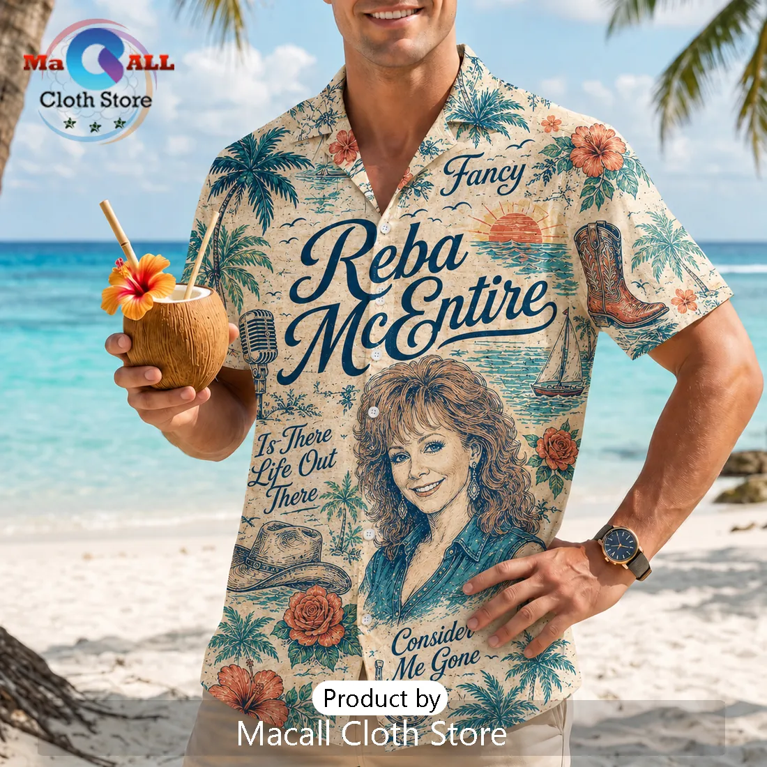 Reba McEntire Tropical Summer Hawaiian Shirt 2026 Reba McEntire Tropical Summer Hawaiian Shirt 2026