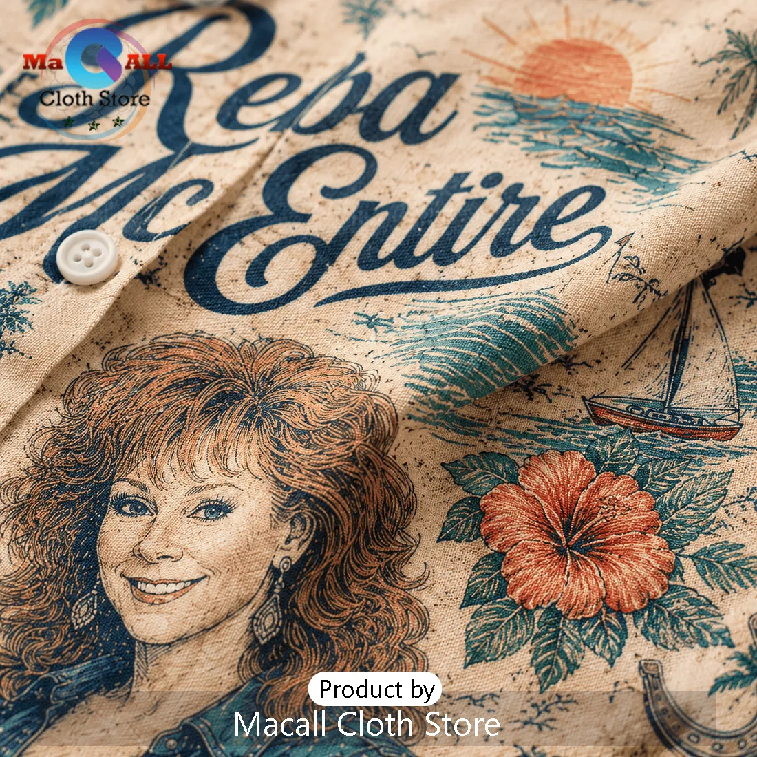 Reba McEntire Tropical Summer Hawaiian Shirt 2026 Reba McEntire Tropical Summer Hawaiian Shirt 2026