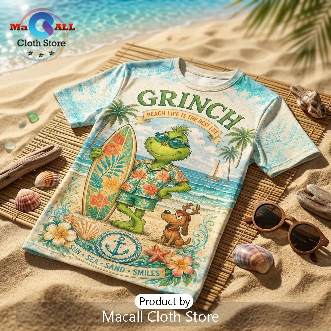 Premium The Grinch Seavacation Beach 2026 T-Shirt Premium The Grinch Seavacation Beach 2026 T-Shirt