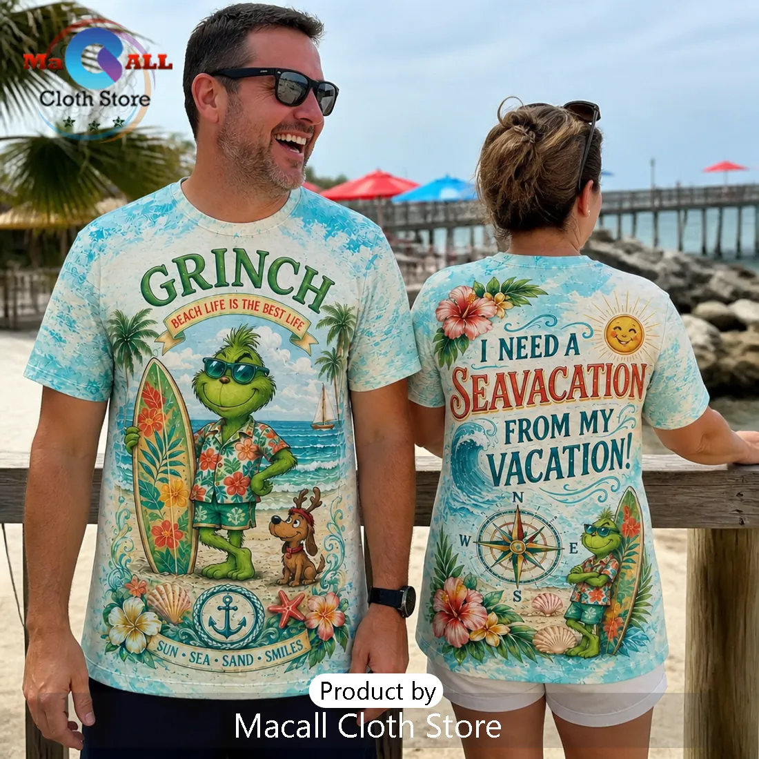 Premium The Grinch Seavacation Beach 2026 T-Shirt Premium The Grinch Seavacation Beach 2026 T-Shirt