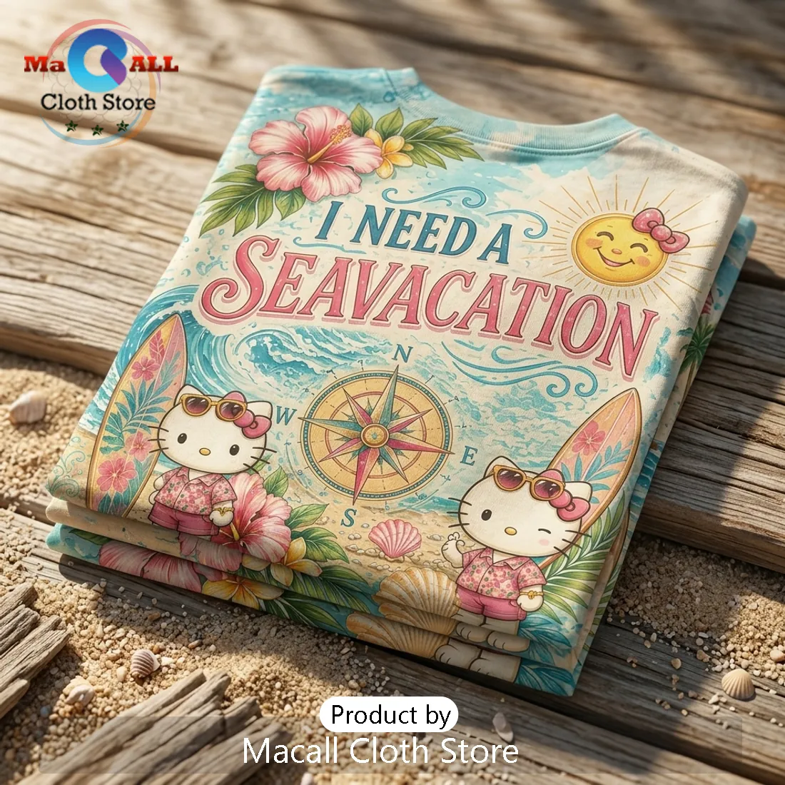 Hello Kitty Summer Vacation T-Shirt Hello Kitty Summer Vacation T-Shirt