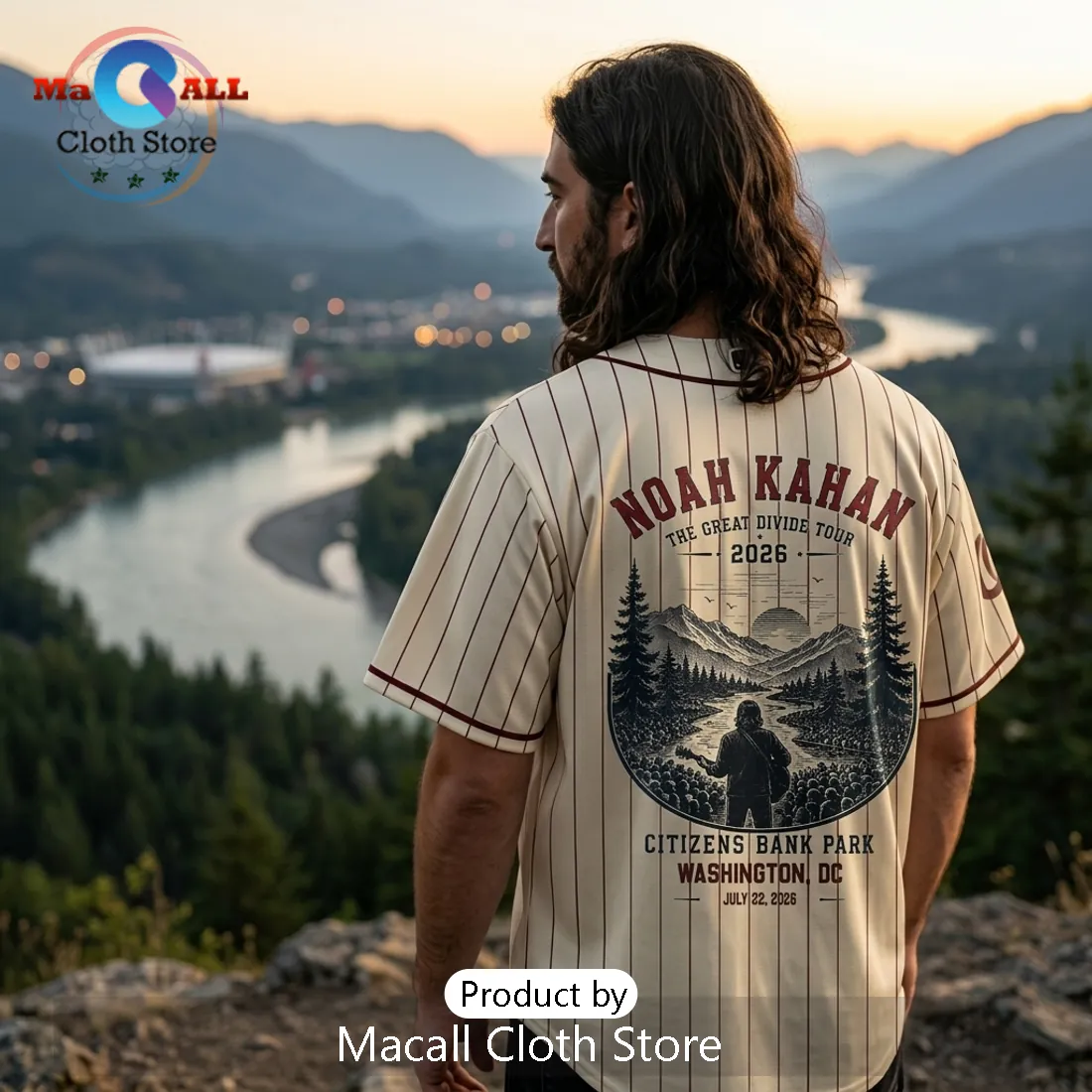 Noah Kahan Washington Nationals The Great Divide 2026 Baseball Jersey Noah Kahan Washington Nationals The Great Divide 2026 Baseball Jersey
