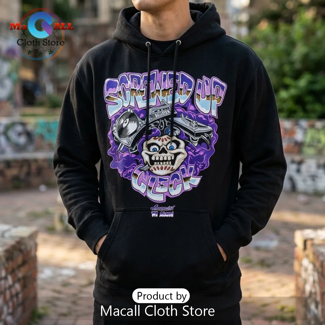 Houston Astros x DJ Screw Screwed Up Click Black Hoodie Houston Astros x DJ Screw Screwed Up Click Black Hoodie
