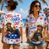 Toby Keith Tropical Navy Hawaiian Shirt