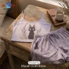 Snoopy Blue Summer Loungewear Set Snoopy Blue Summer Loungewear Set