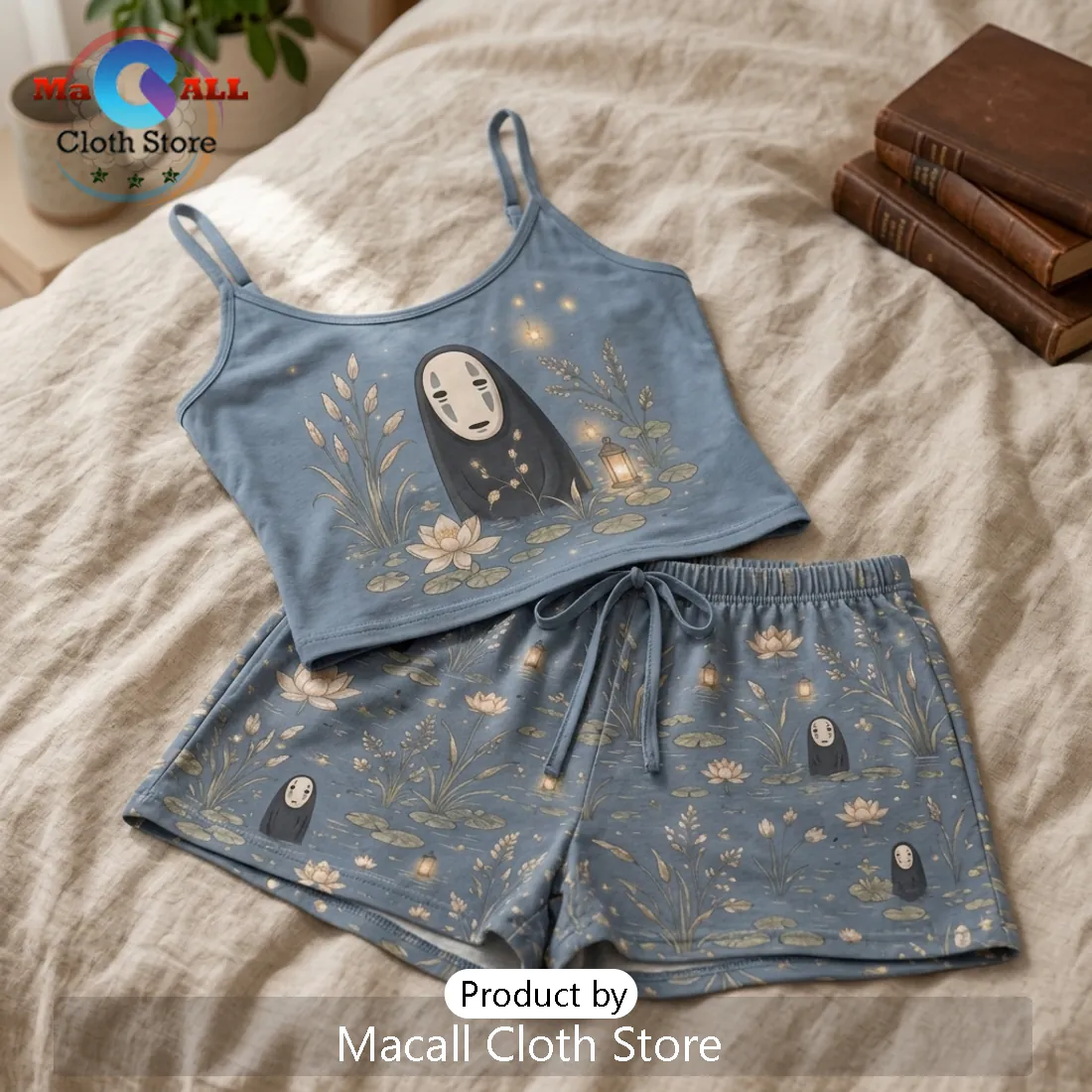 Spirited Away No Face Women Loungewear Set Spirited Away No Face Women Loungewear Set