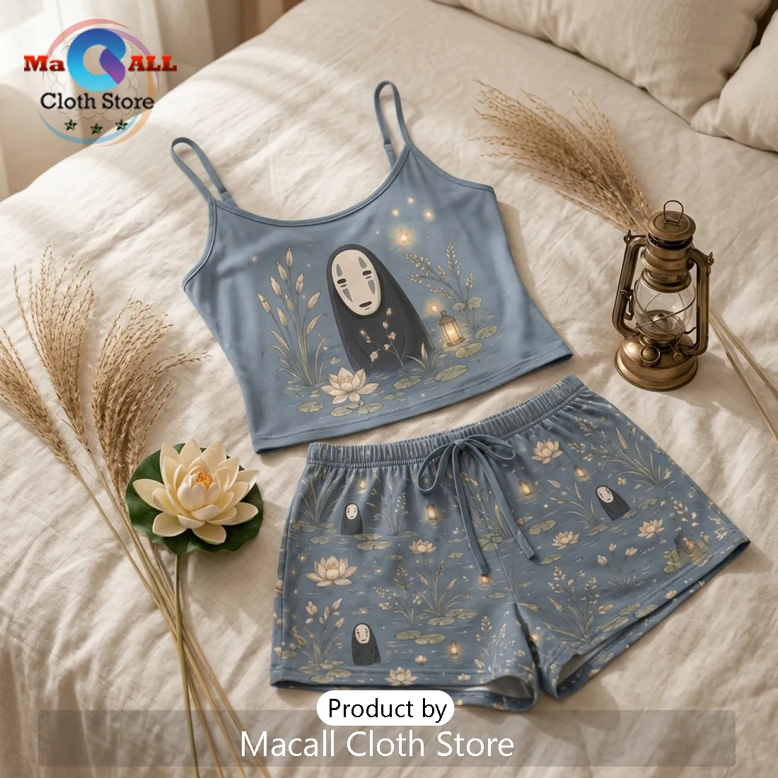 Spirited Away No Face Women Loungewear Set Spirited Away No Face Women Loungewear Set