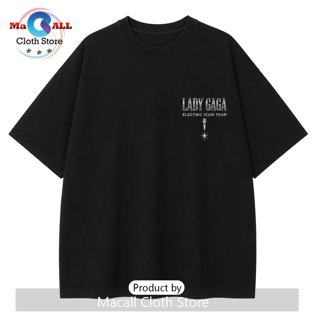 Lady Gaga Electric Icon Tour 2026 Black T-Shirt Lady Gaga Electric Icon Tour 2026 Black T-Shirt