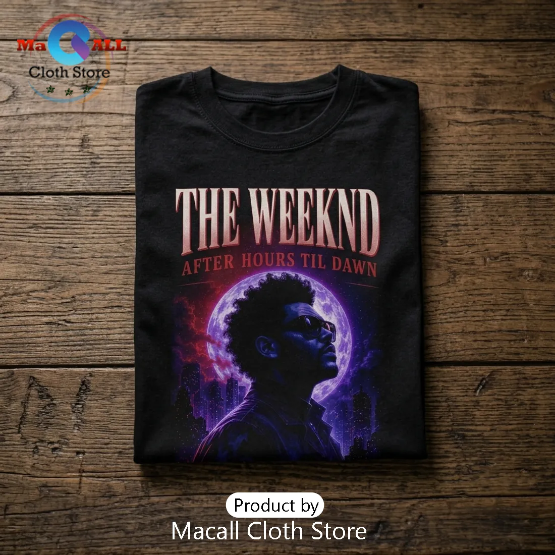 The Weeknd After Hours Til Dawn 2026 Tour Black T-Shirt The Weeknd After Hours Til Dawn 2026 Tour Black T-Shirt