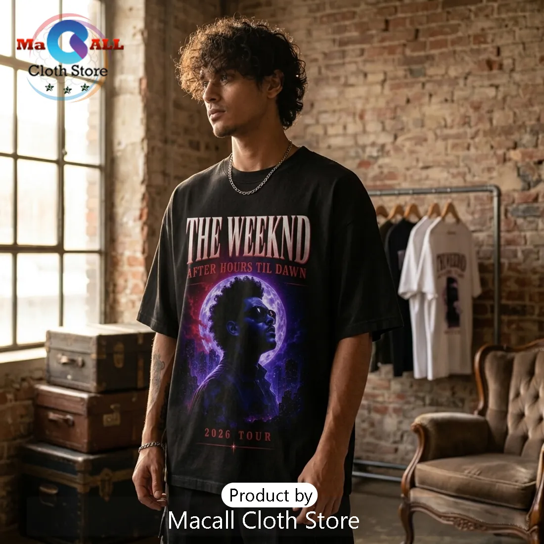 The Weeknd After Hours Til Dawn 2026 Tour Black T-Shirt The Weeknd After Hours Til Dawn 2026 Tour Black T-Shirt