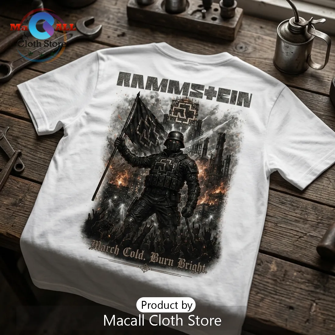 Rammstein March Cold Burn Bright T-Shirt Rammstein March Cold Burn Bright T-Shirt