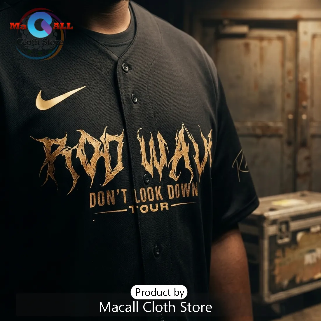 Rod Wave Don’t Look Down Tour Black Baseball Jersey Rod Wave Don’t Look Down Tour Black Baseball Jersey